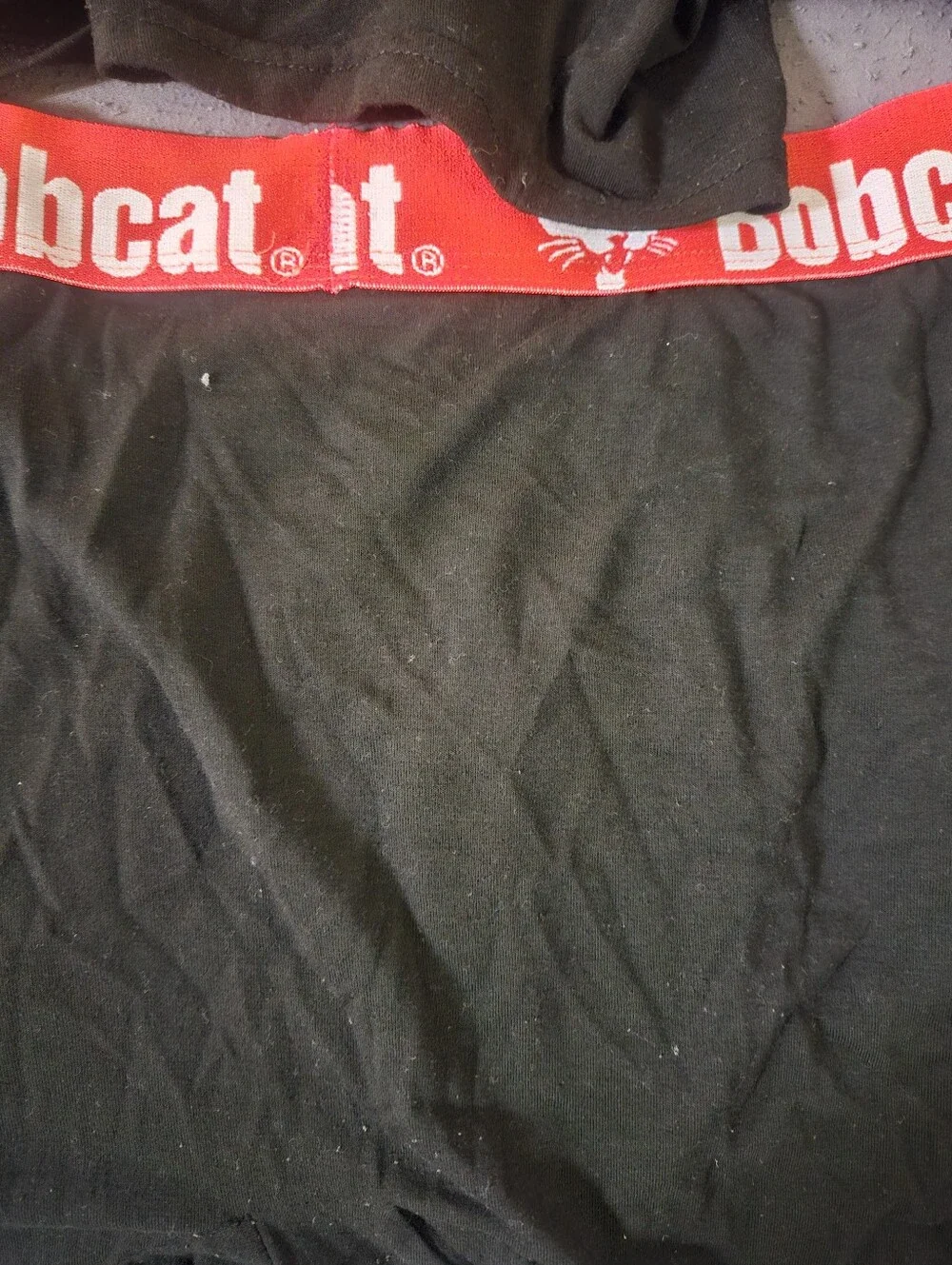 3 Men’s Black Boxer Briefs with Red Logo Waistband Small
